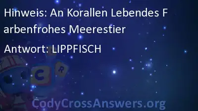 An Korallen Lebendes Farbenfrohes Meerestier Losungen Codycrossanswers Org