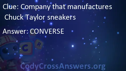 a company that manufactures chuck taylor sneakers