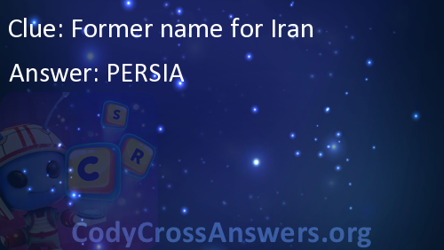 Former Name For Iran Answers CodyCrossAnswers