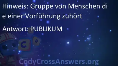 Gruppe Von Menschen Die Einer Vorfuhrung Zuhort Losungen Codycrossanswers Org