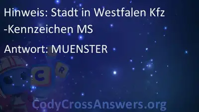 Stadt In Westfalen Kfz Kennzeichen Ms Losungen Codycrossanswers Org