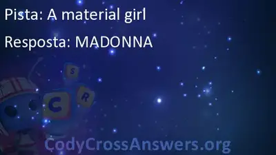 A Material Girl Respostas Codycrossanswers Org