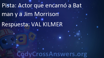 Actor que encarnó a Batman y a Jim Morrison Respuestas -  