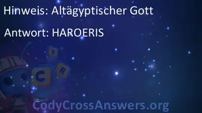 Altagyptischer Gott Losungen Codycrossanswers Org