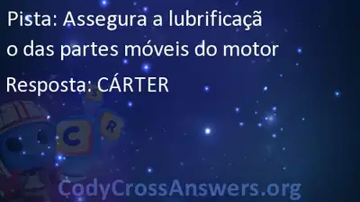 Assegura A Lubrificacao Das Partes Moveis Do Motor Answers Codycrossanswers Org