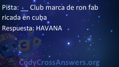 Club marca de ron fabricada en cuba Respuestas 