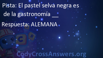 El pastel selva negra es de la gastronomía __ Respuestas -  