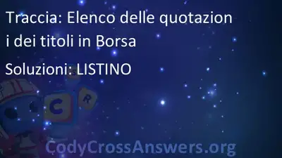 elenco delle quotazioni dei titoli in borsa soluzioni codycrossanswers org