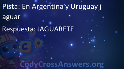 En Argentina y Uruguay jaguar Respuestas - CodyCrossAnswers.org