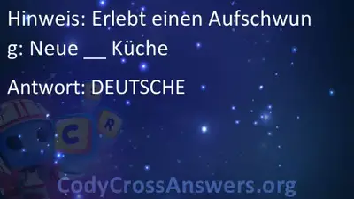 Erlebt Einen Aufschwung Neue Kuche Losungen Codycrossanswers Org