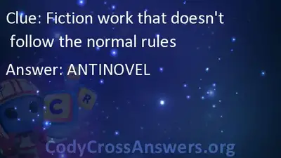 Fiction Work That Doesn T Follow The Normal Rules Answers Codycrossanswers Org