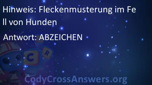 Fleckenmusterung im Fell von Hunden Lösungen