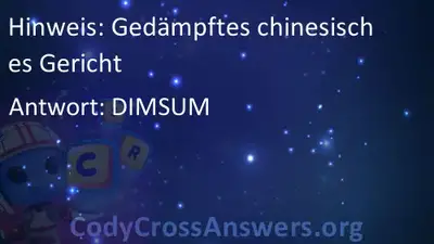 Gedampftes Chinesisches Gericht Losungen Codycrossanswers Org