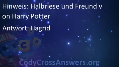 Halbriese Und Freund Von Harry Potter Losungen Codycrossanswers Org