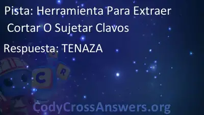 Herramienta Para Extraer Cortar O Sujetar Clavos Respuestas Codycrossanswers Org