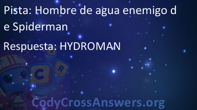 Hombre de agua enemigo de Spiderman Respuestas 