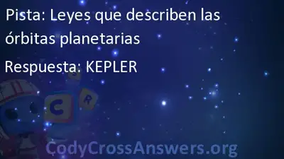 Leyes Que Describen Las Orbitas Plaarias Respuestas Codycrossanswers 