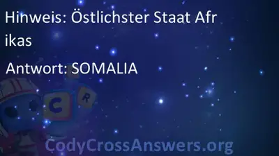 Ostlichster Staat Afrikas Losungen Codycrossanswers Org