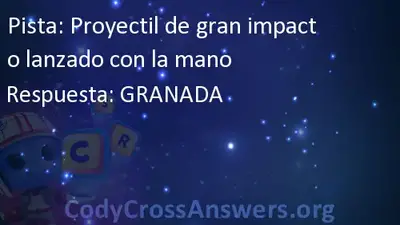 Proyectil De Gran Impacto Lanzado Con La Mano Respuestas Codycrossanswers Org