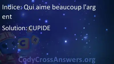 Qui Aime Beaucoup L Argent Solution Codycrossanswers Org