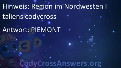 Region Im Nordwesten Italiens Codycross Losungen Codycrossanswers Org