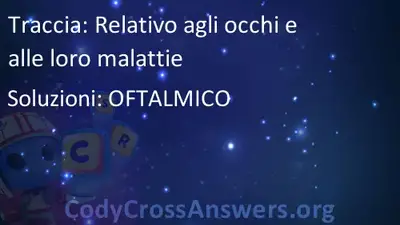 relativo agli occhi e alle loro malattie soluzioni codycrossanswers org