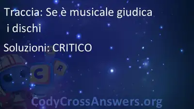 se e musicale giudica i dischi soluzioni codycrossanswers org