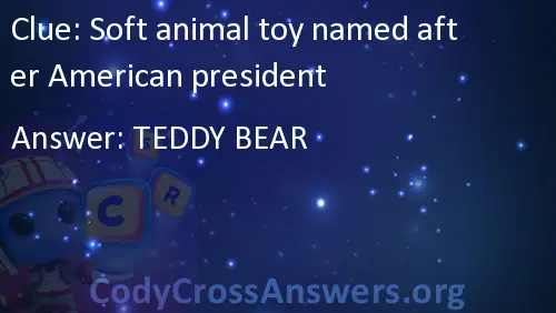 teddy bear named after american president
