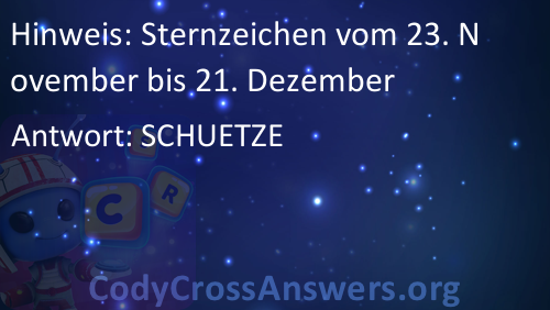 Sternzeichen Vom 23 November Bis 21 Dezember Losungen Codycrossanswers Org