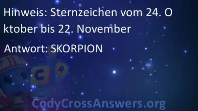 Sternzeichen Vom 24 Oktober Bis 22 November Losungen Codycrossanswers Org