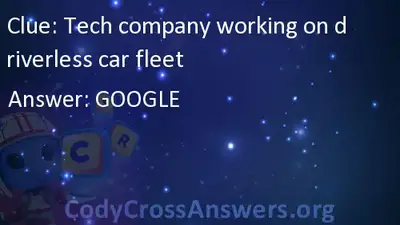 Tech Company Working On Driverless Car Fleet Answers Codycrossanswers Org