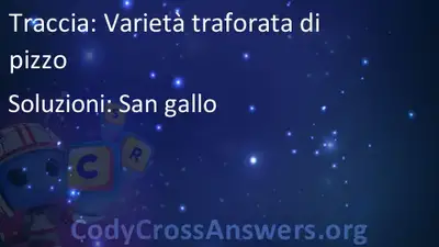 Varieta Traforata Di Pizzo Soluzioni Codycrossanswers Org