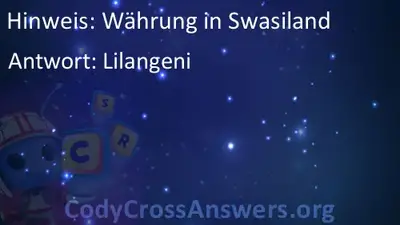 Wahrung In Swasiland Losungen Codycrossanswers Org