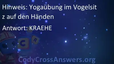 Yogaubung Im Vogelsitz Auf Den Handen Losungen Codycrossanswers Org